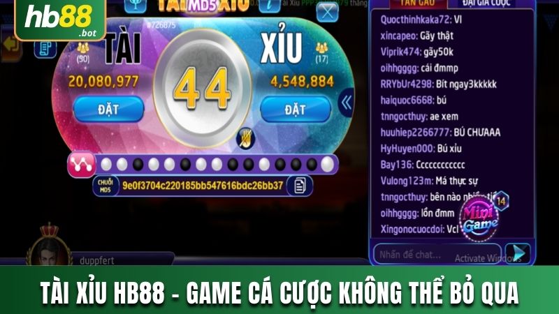 TÀI XỈU HB88 - GAME CÁ CƯỢC ĐỈNH CAO KHÔNG THỂ BỎ QUA 7 TÀI XỈU HB88